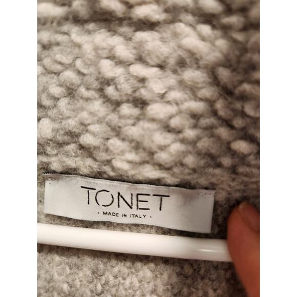 TONET ALPACA WOOL COAT‎ - LIGHT GREY  Italy  Large relaxed fit - Picture 2 of 4